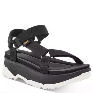 Teva Platform Sandals Women's sz 10 Black Jadito Universal Strappy Chunky Sport